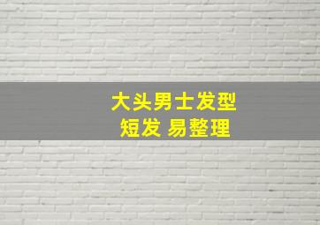 大头男士发型 短发 易整理